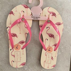 Kate Spade Flamingo Flip Flops